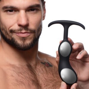 AG765-Large Premium Silicone Weighted Prostate Plug - Large