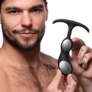 AG765-Med Premium Silicone Weighted Prostate Plug - Medium