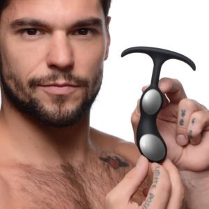 AG765-Small Premium Silicone Weighted Prostate Plug - Small