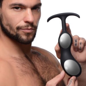 AG765-XL Premium Silicone Weighted Prostate Plug - XL