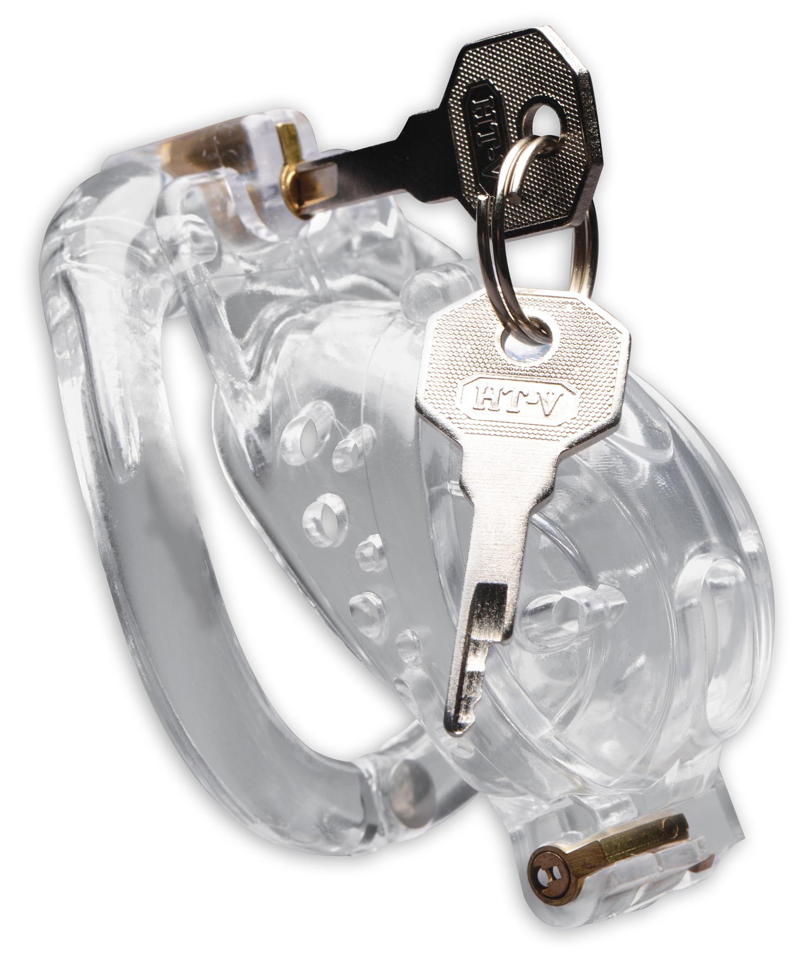 ag891-clear-bulk-001 AG891-Clear Lockdown Customizable Chastity Cage - Clear