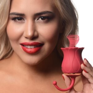 AG928 Royalty Rose Textured Suction Clit Stimulator