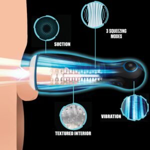 AG943 The Milker Extreme 16X Sucking, Squeezing, and Vibrating Masturbator