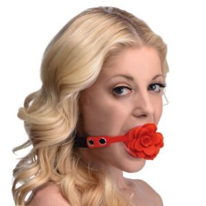 AH071 Blossom Silicone Breathable Rose Gag