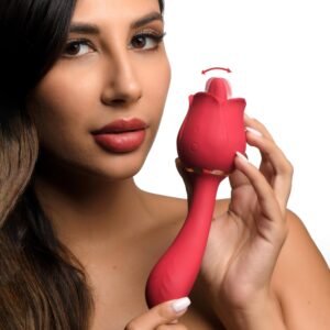 AH082 Regal Rose Licking Rose Vibrator