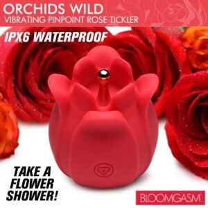 AH104 Orchids Wild Vibrating Pinpoint Rose Tickler