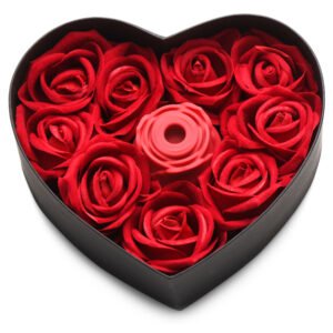 AH128 The Rose Lover's Gift Box 10X Clit Suction Rose - Red