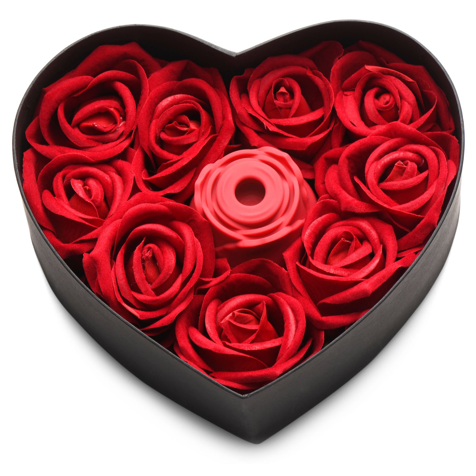 ah128-003 AH128 The Rose Lover's Gift Box 10X Clit Suction Rose - Red
