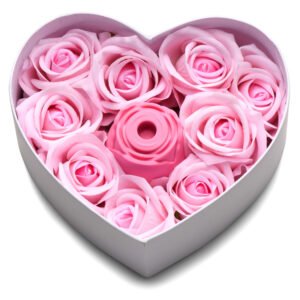AH129 The Rose Lovers Gift Box 10x Clit Suction Rose - Pink