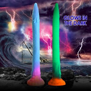 AH149 Makara Glow-in-the-Dark Silicone Snake Dildo