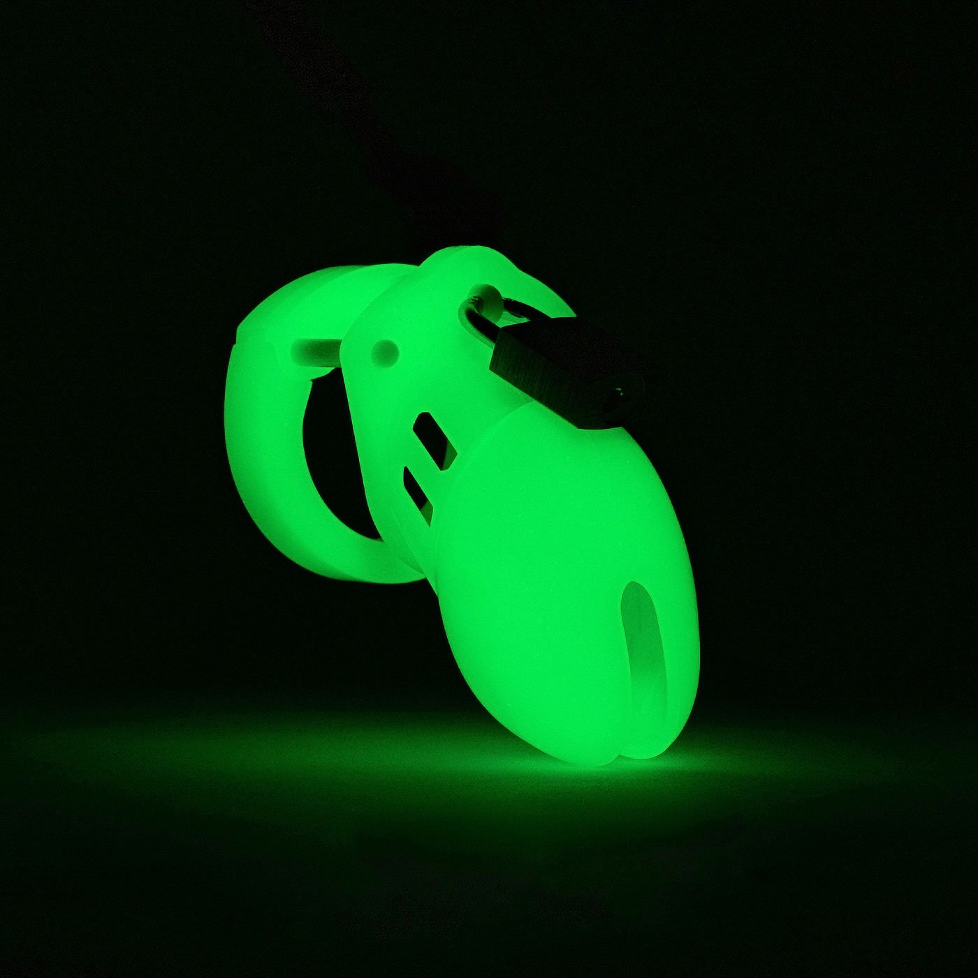 cb-6000s-glow-in-the-dark-chastity-cage-kit-6000sglw-271507 AH838 Glow-In-The-Dark Male Chastity Device - Small