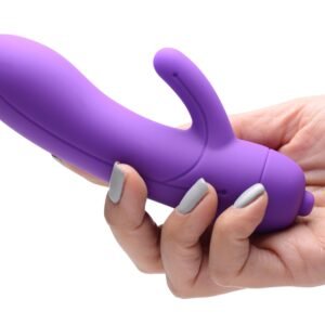 CN-04-0743-40 7X Lil Smoothie Mini Silicone Rabbit Vibe - Violet