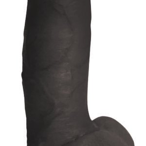 DG-09-0439-20 7 Inch Dildo with Balls - Black