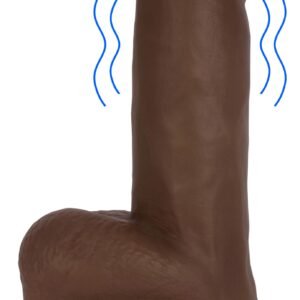 CN-09-0452-11 Jock Dark Vibrating Dildo with Balls - 6 Inch