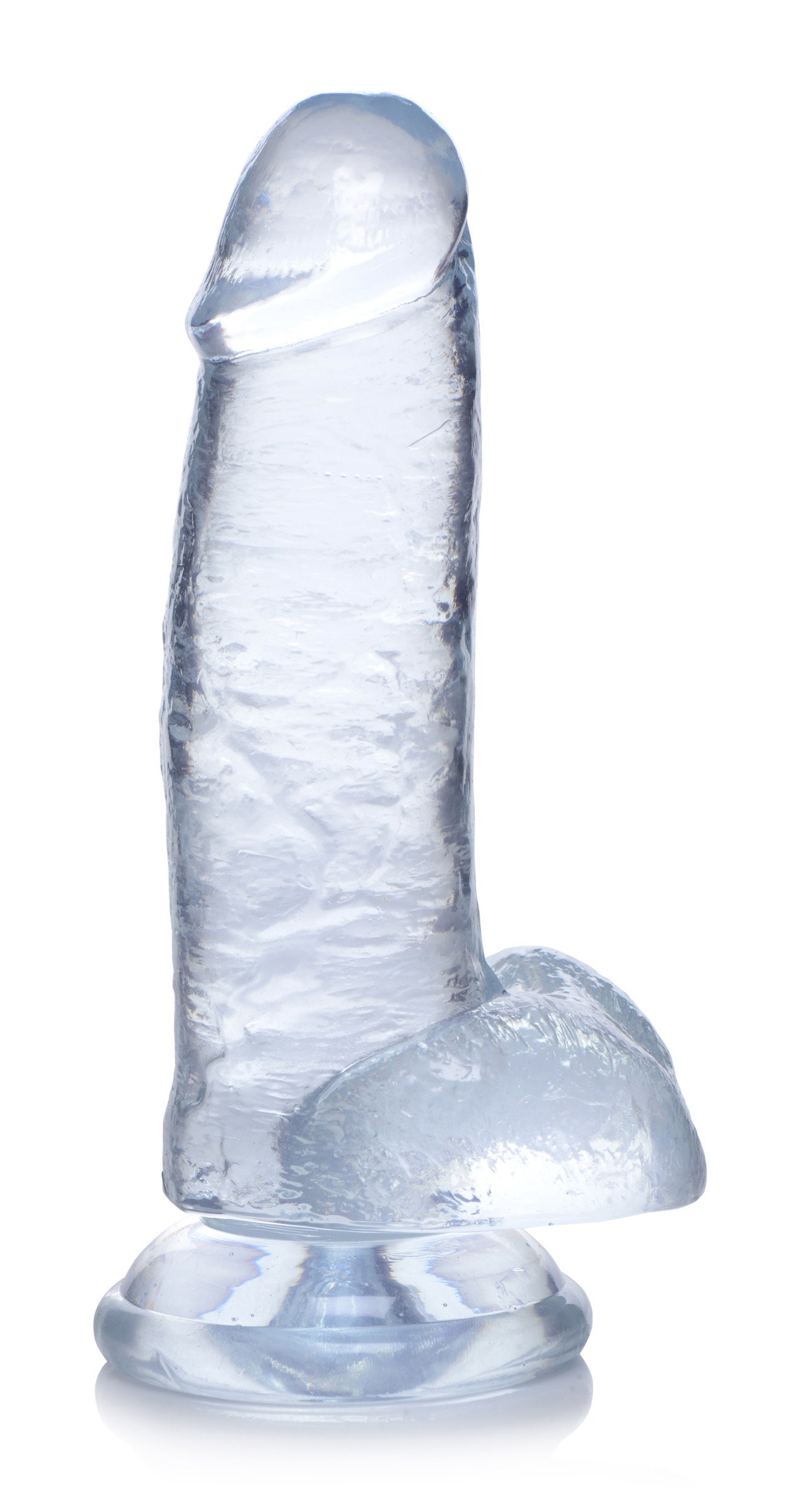 cn-09-0701-00-365 CN-09-0701-00 Jock C-Thru Dildo with Balls - 8 Inch