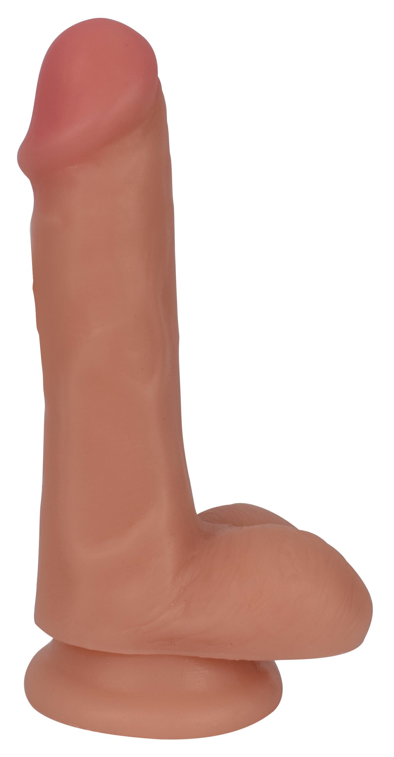 cn-12-0510-10-bulk CN-12-0510-10 6 Inch Slim Dildo with Balls - Light