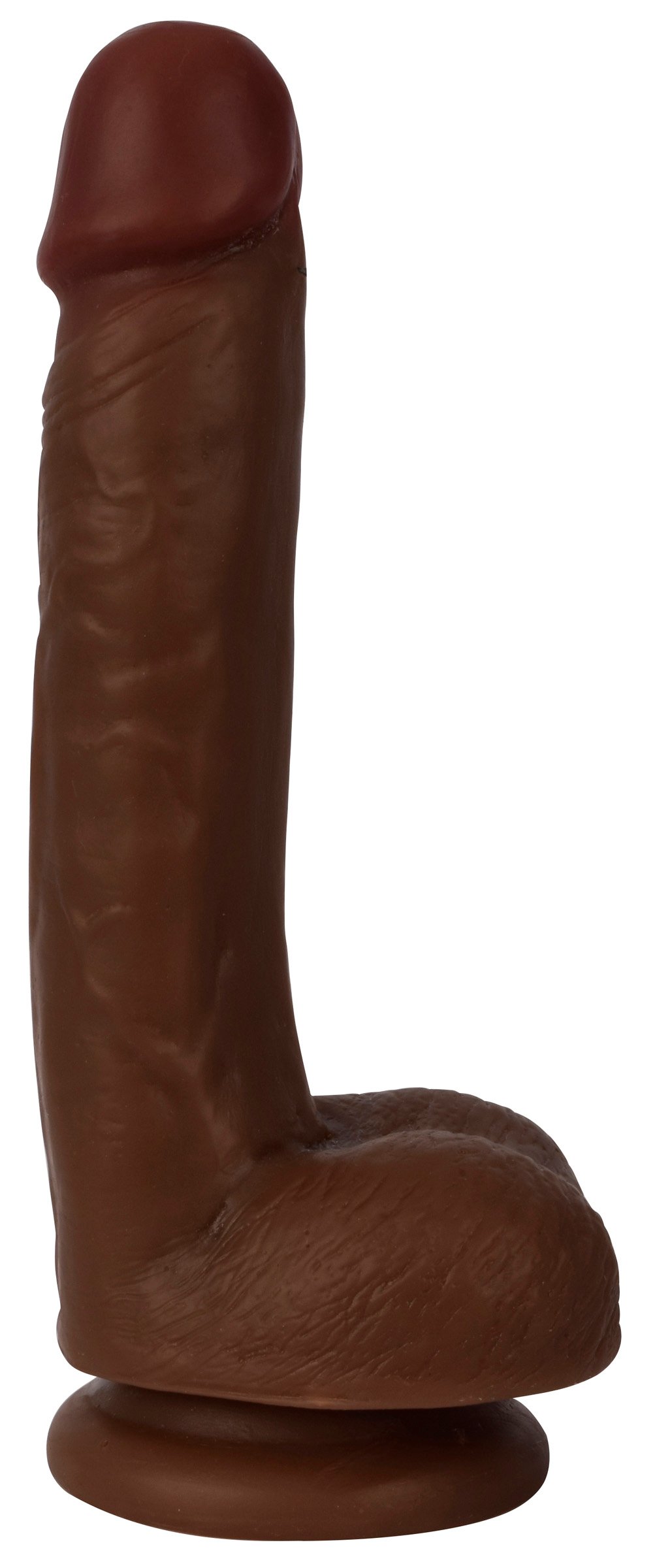 cn-12-0514-11-bulk CN-12-0514-11 Thinz 7 Inch Slim Dildo with Balls - Dark