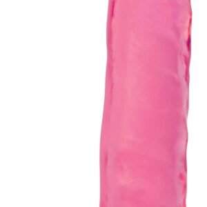 CN-14-0516-33 8 Inch Slim Stick with Balls Cherry Ice Dildo