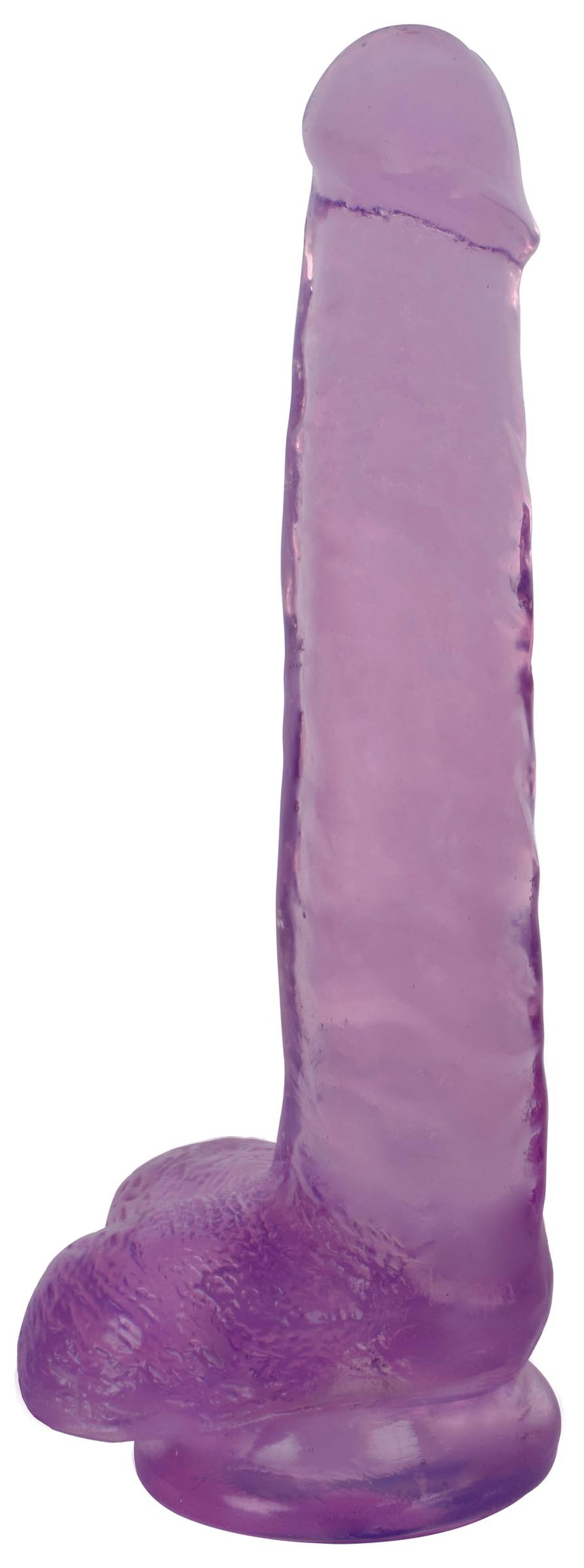 cn-14-0518-51-bulk-001 CN-14-0518-51 8 Inch Slim Stick with Balls Grape Ice Dildo