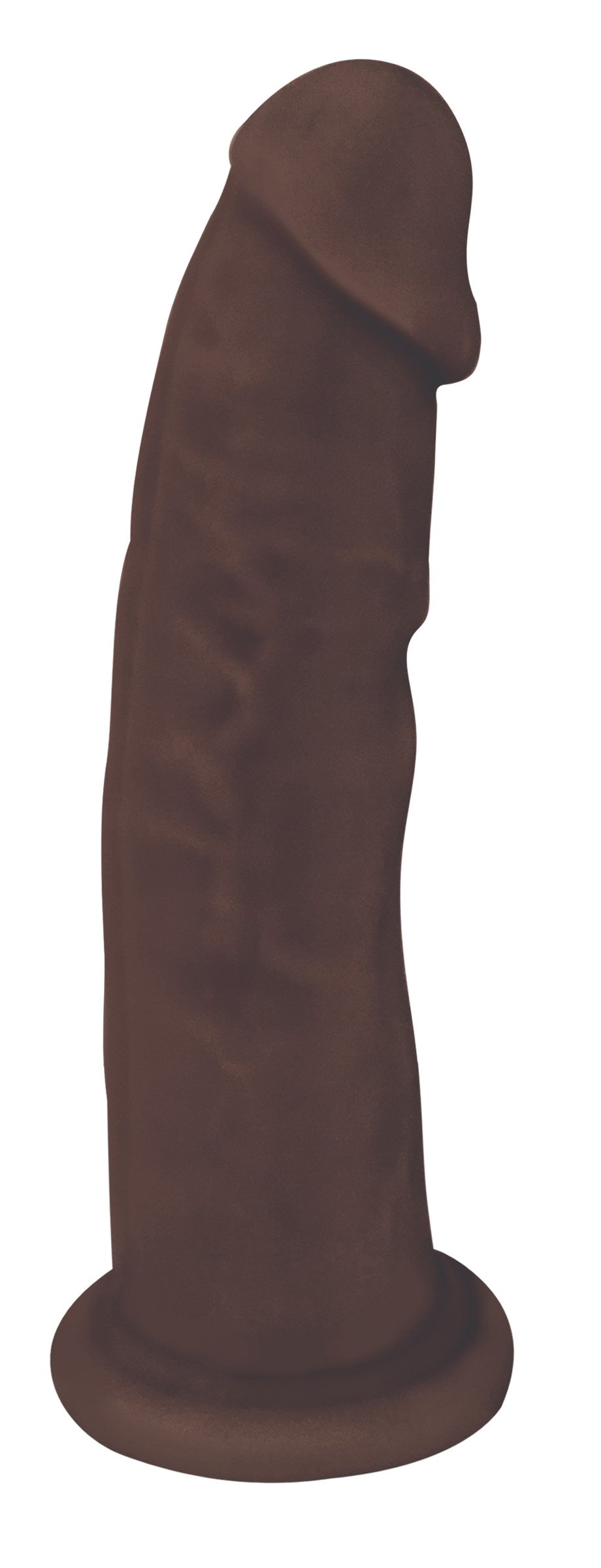 cn-19-0532-11-357 CN-19-0532-11 Silexpan Dark Hypoallergenic Silicone Dildo - 7 Inch