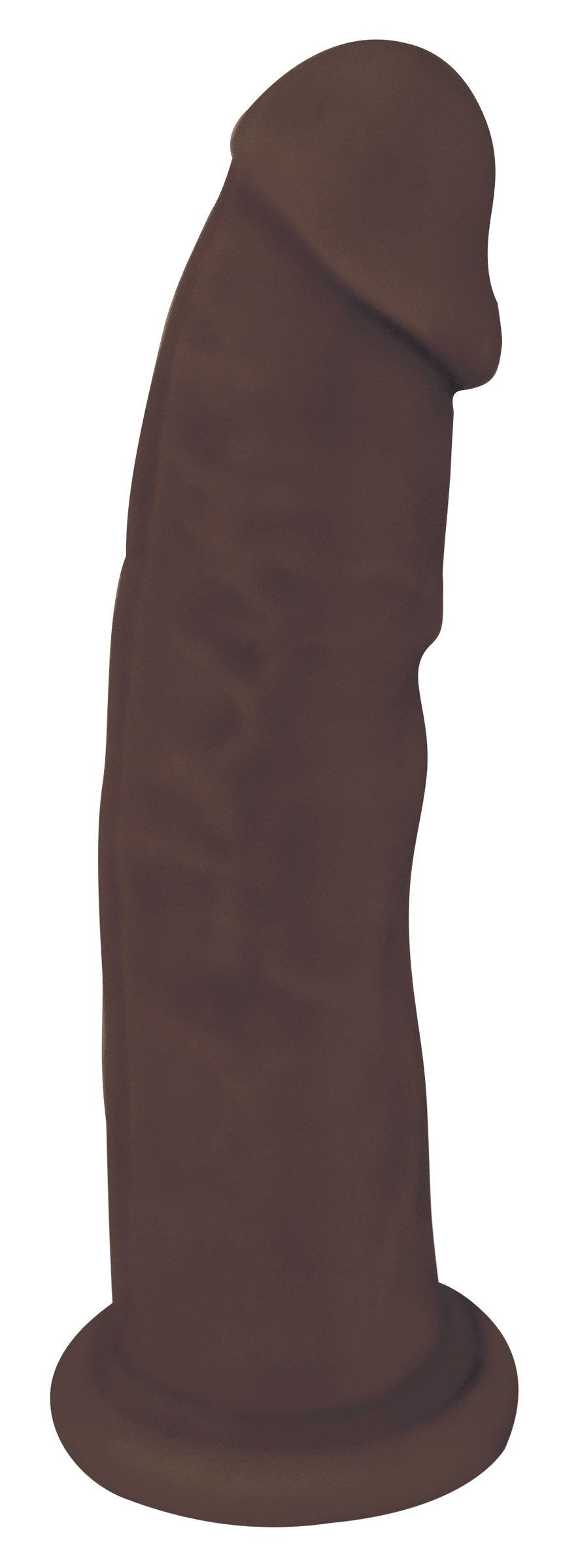 cn-19-0533-11-355 CN-19-0533-11 Silexpan Dark Hypoallergenic Silicone Dildo - 9 Inch