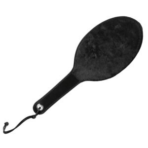 DU800 Strict Leather Round Fur Lined Paddle