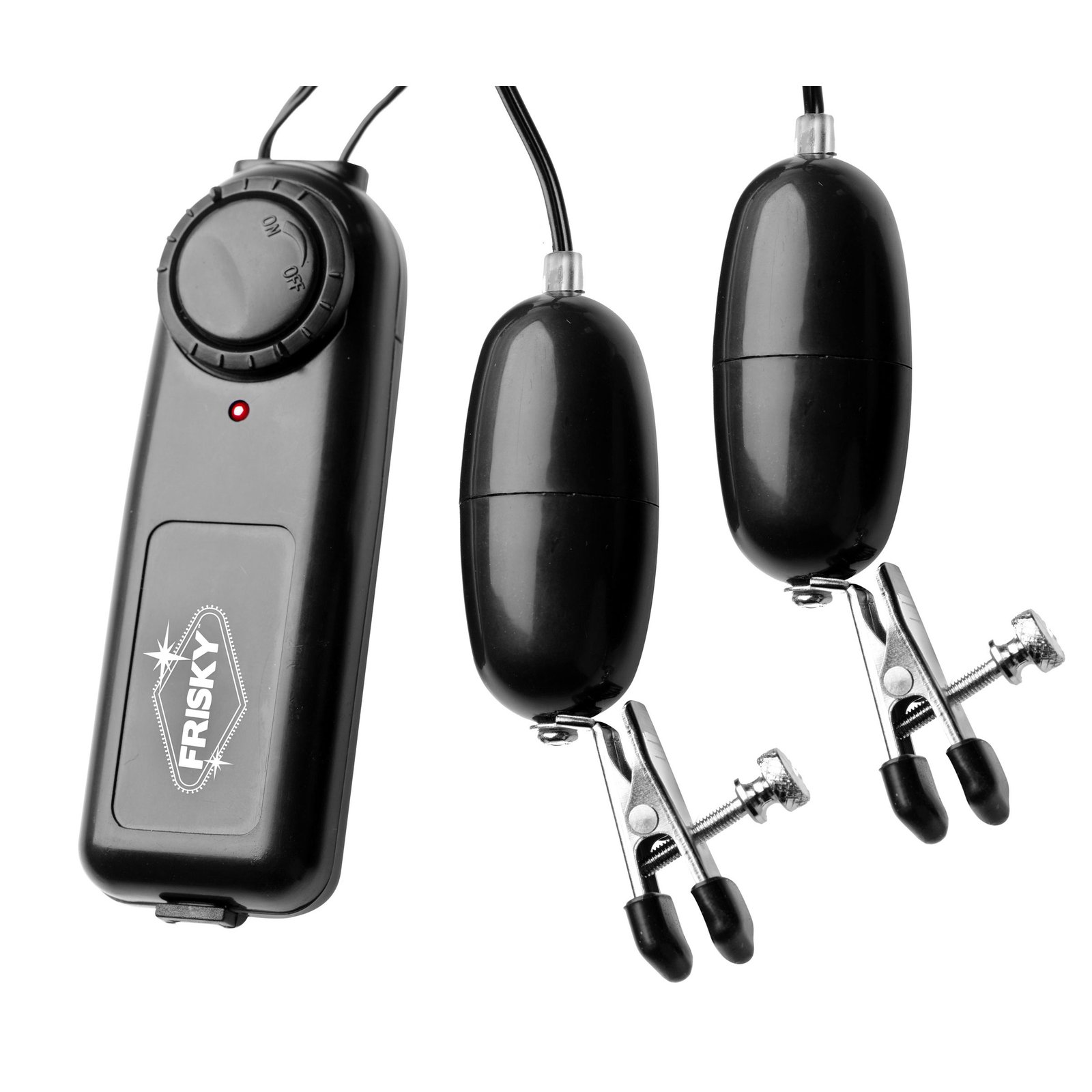 ec165-bulk-logo EC165 Vibe Me Vibrating Nipple Clamps with Variable Speeds