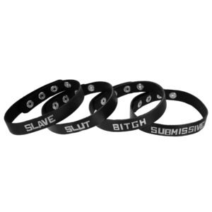 SP580-Slut Leather ID Collars- Slut