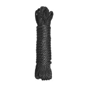 ST005-10 Premium Black Nylon Bondage Rope- 10 Feet