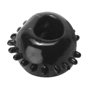 ST348-BLK 2 Gummy Cock Rings- Black