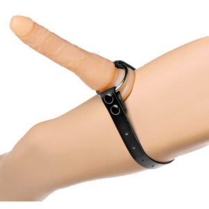 ST734 Thigh or Boot Leather Strap On Dildo Harness