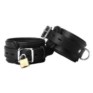 SV505-ANKLE Strict Leather Premium Locking Ankle Cuffs