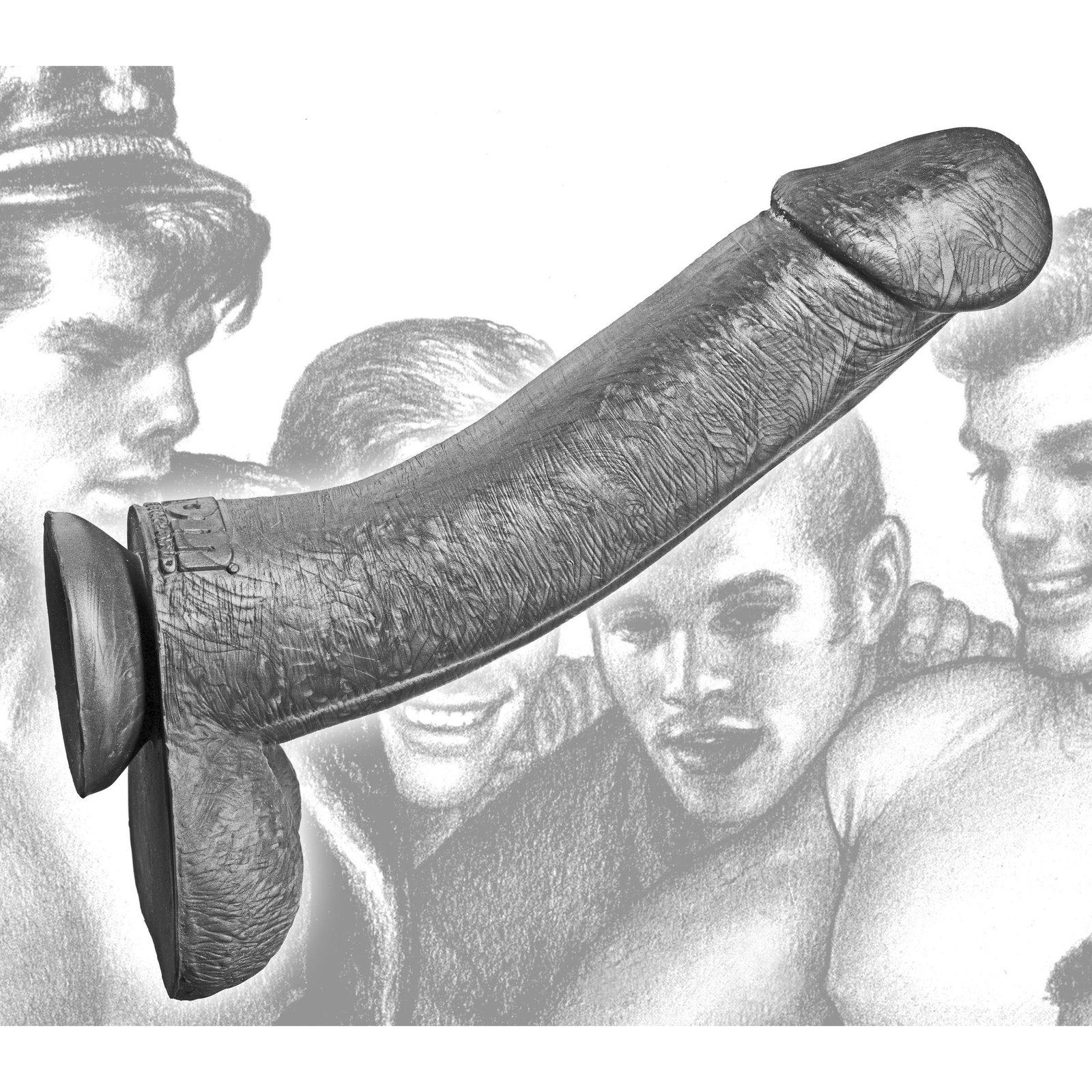 tf1763-bulk-overlay TF1763 Tom of Finland Kake Cock 12 Inch Silicone Dildo