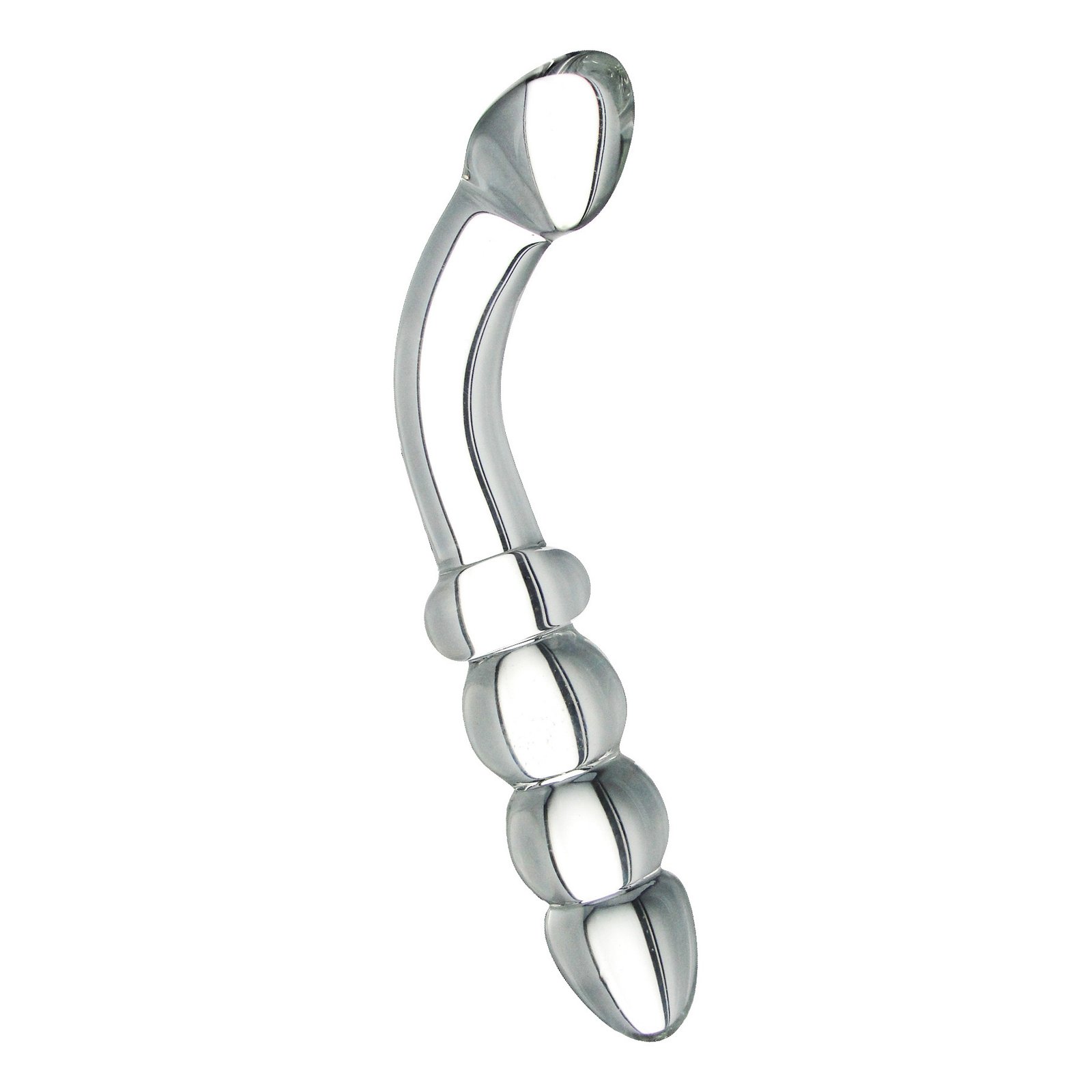vf624-clear-glass-g-spot-dildo-bulk-vertical-original VF624-Clear Hamsa Glass Dildo - Clear