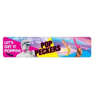 XR903-PopPeckers Pop Peckers Display Sign