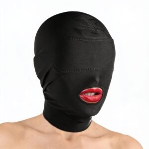 AE167 Disguise Open Mouth Hood with Padded Blindfold